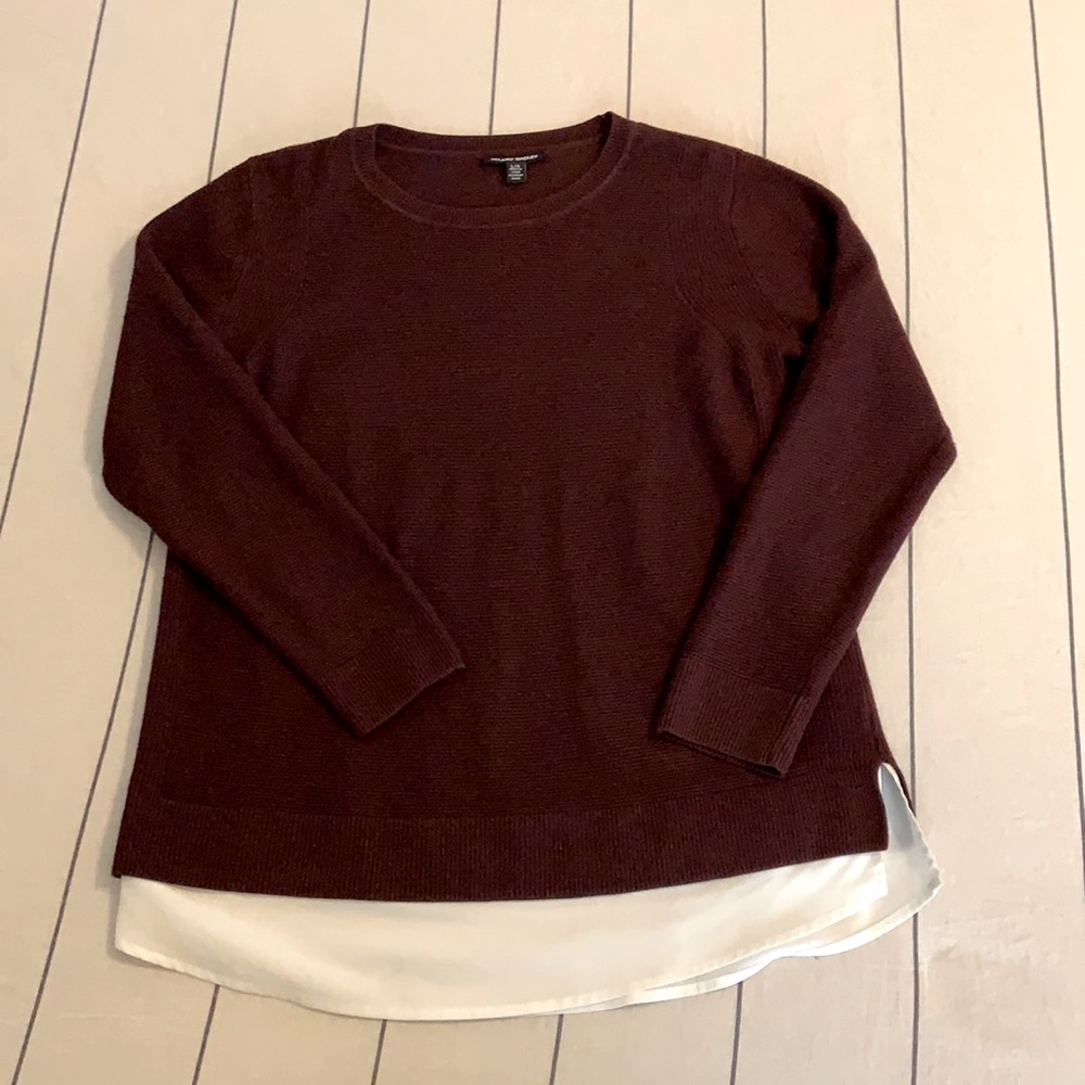 Hilary Radley purple sweater